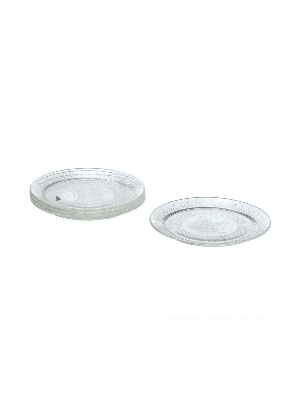 IKEA SÄLLSKAPLIG side plate set , glass, 20 cm, 4 pack